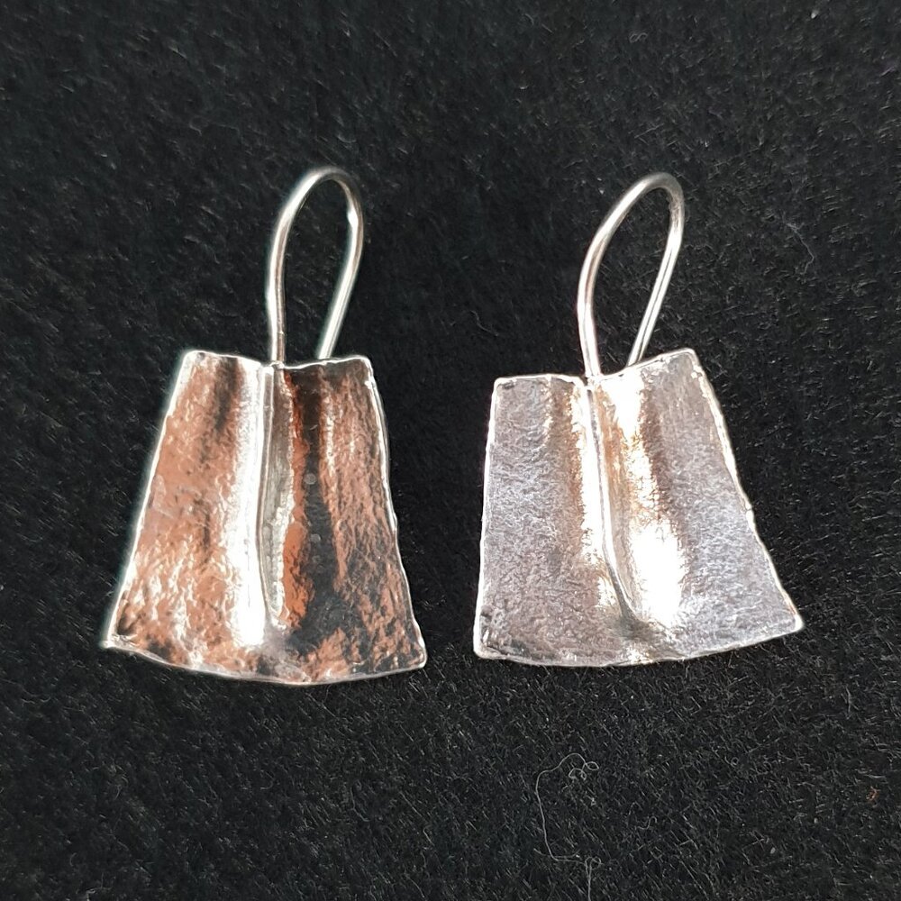 Rare Vintage Silpada 925 Sterling Silver Israel Liberty Earrings